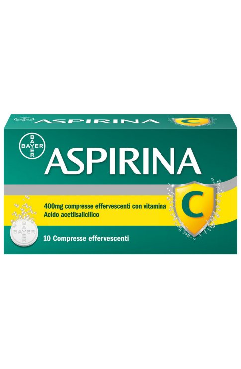 Aspirina C Antinfiammatorio Antidolorifico per Influenza Raffreddore e febbre con Vitamina C 10 Cpr