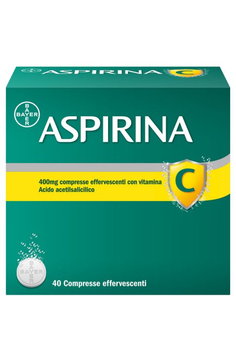 Aspirina C Antinfiammatorio Antidolorifico per Influenza Raffreddore e febbre con Vitamina C 40 Cpr