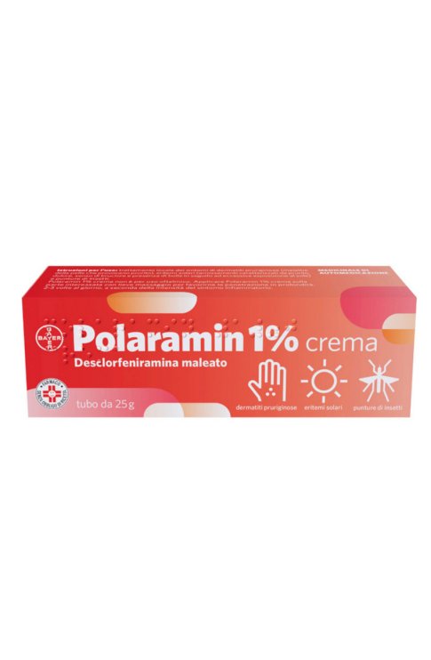 Polaramin Crema Per Dermatiti Eritemi Prurito e Punture di Insetto con Desclorfeniramina1% Tubo 25gr