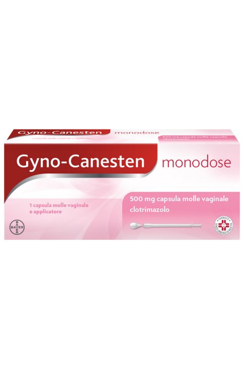 Gyno-Canesten Monodose Trattamento Sintomi Candida contro Prurito, Bruciore Intimo e Perdite, 1 cps