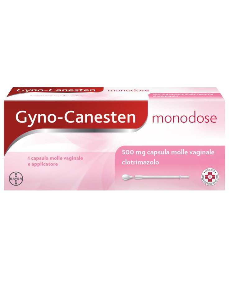 Gyno-Canesten Monodose Trattamento Sintomi Candida contro Prurito, Bruciore Intimo e Perdite, 1 cps