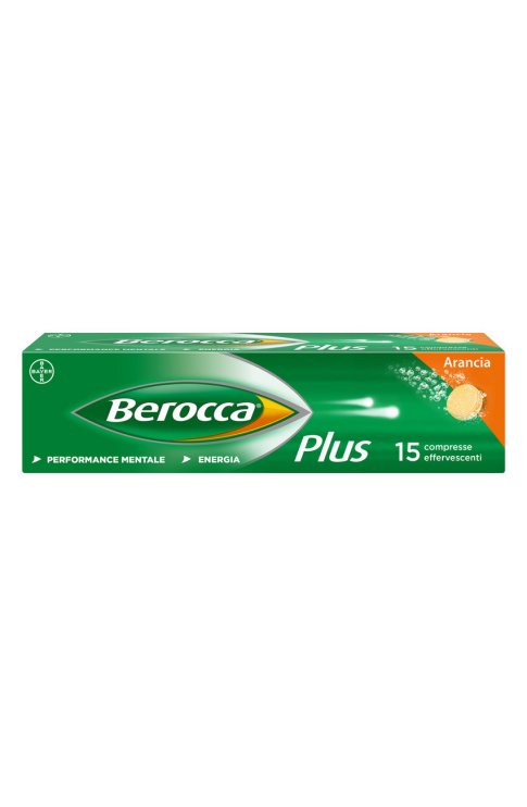 Berocca Plus Integratore Vitamine Minerali per Energia, Concentrazione, Memoria 15 Cpr Effervescenti
