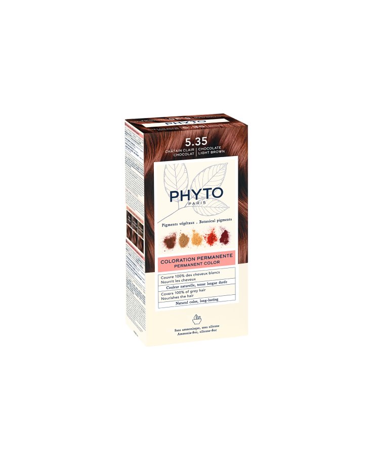 Phyto Phytocolor 5.35 Castano Chiaro Cioccolato Colorazione Permanente Per Capelli