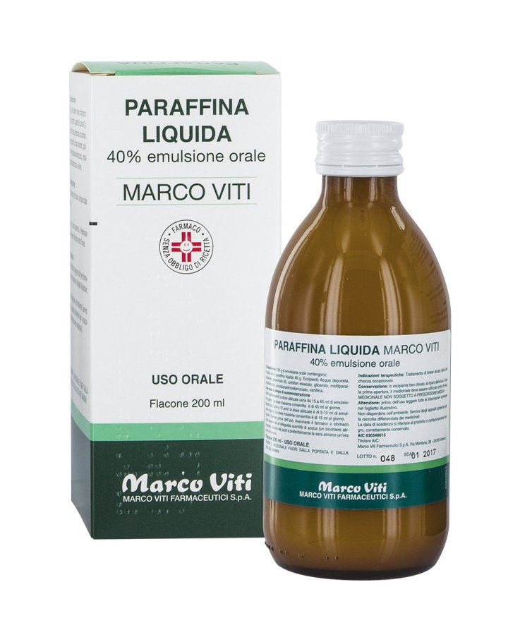Paraffina Liquida Mv*40% Flacone 200ml