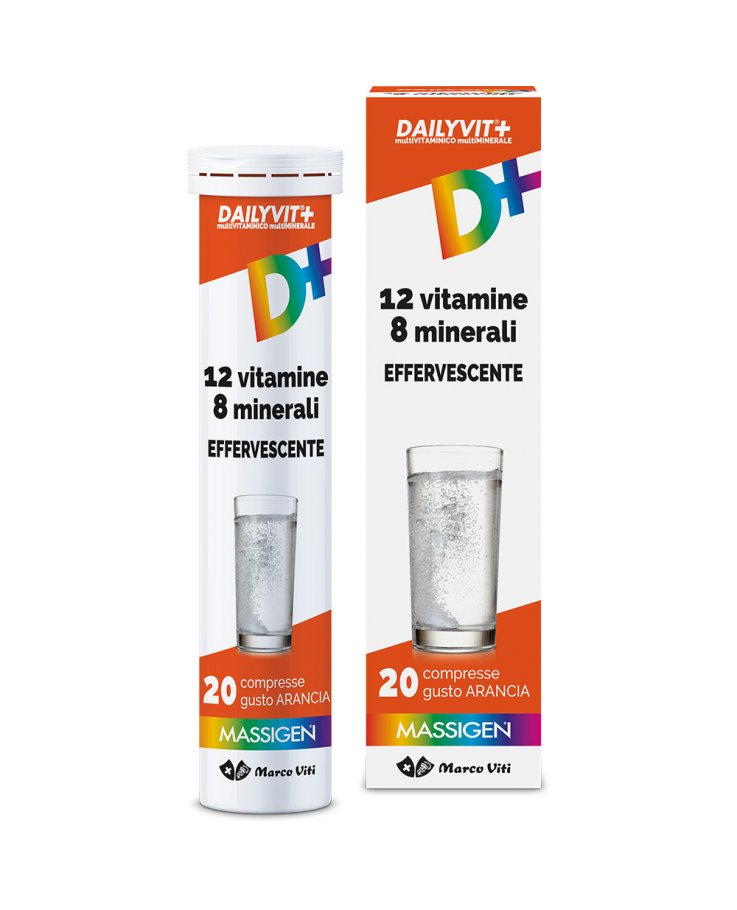 Massigen Dailyvit 12 Vitamine 8 Minerali effervescente