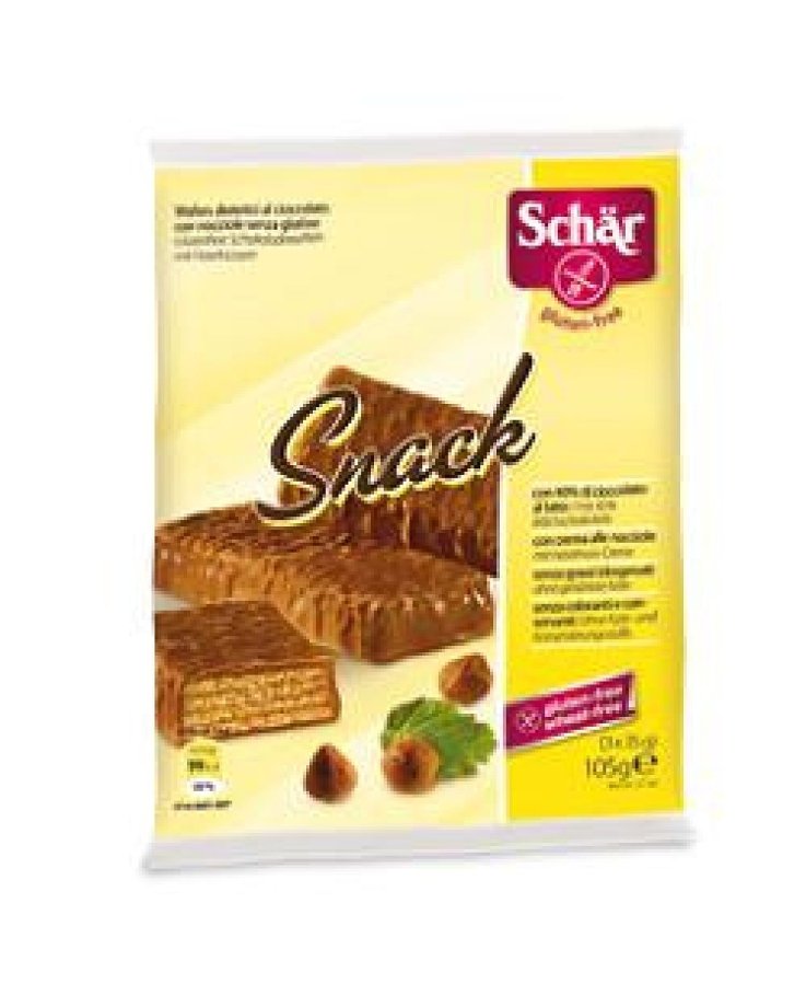 Schar snack con cioccolato al latte e nocciole 3 wafer x 35 g