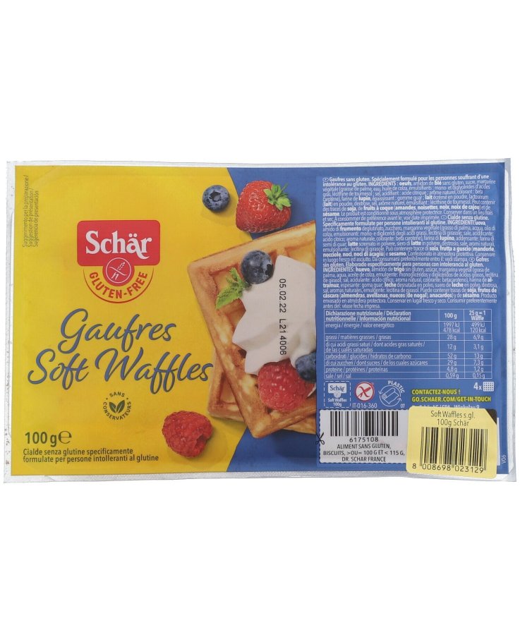 Schar gaufre soft waffles 100 g