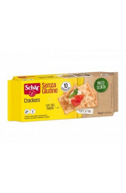 Schar crackers senza lattosio pacco scorta 10 monoporzioni da 35 g