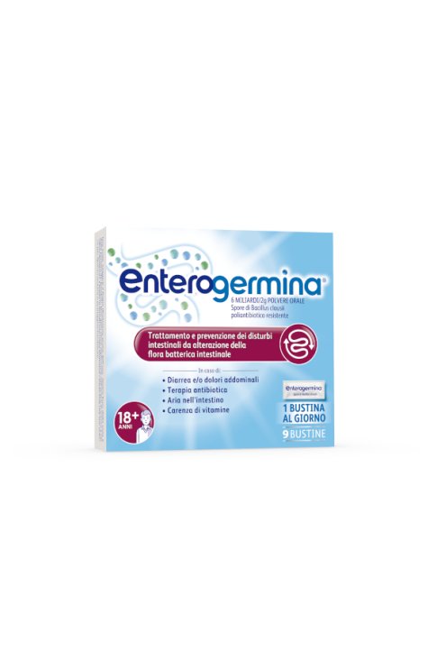 Enterogermina 9 Bustine 6 Miliardi - 2g Polvere Orale