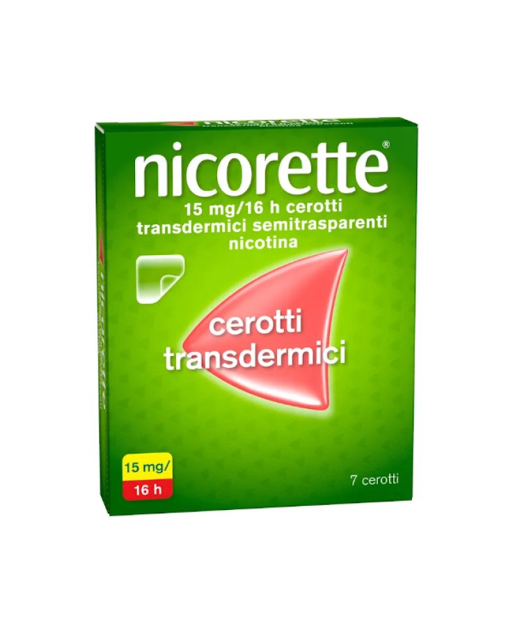 Nicorette 7 Cerotti Transdermici Semitrasparenti 15mg/16H