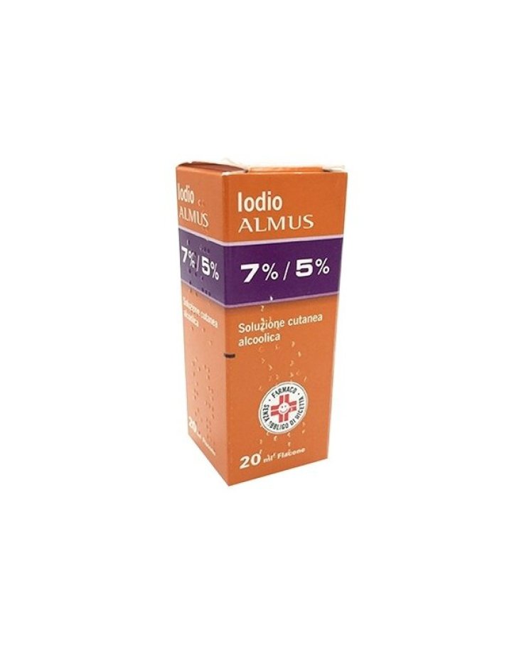 Iodio ALMUS 7 % + 5 % Soluzione Alcolica 20ml