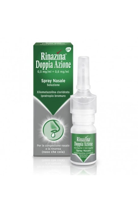 Rinazina Doppia Azione 10ml Spray Nasale 0.5mg/ml + 0.6mg/ml