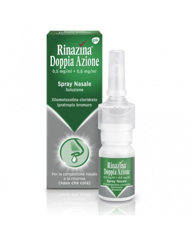 Rinazina Doppia Azione 10ml Spray Nasale 0.5mg/ml + 0.6mg/ml
