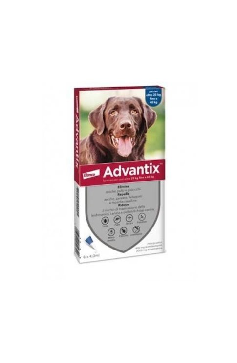 Advantix Spot On 6 pipette per cani oltre 25 kg fino a 40 kg