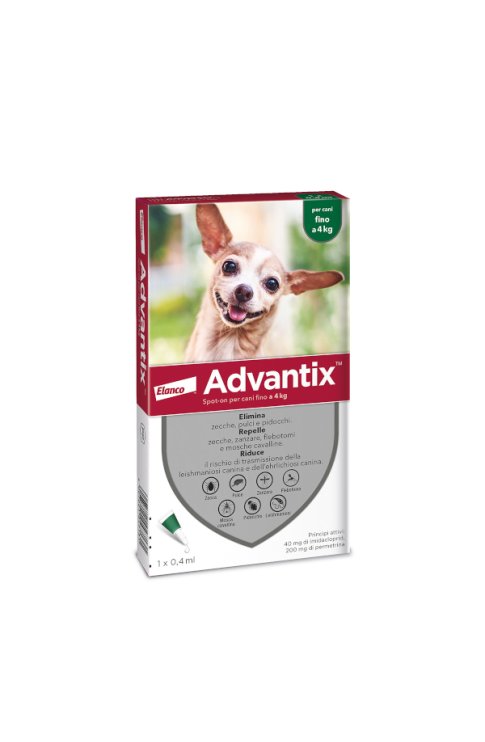 Advantix Spot-On Pipetta 1x0,4ml 0-4 Kg
