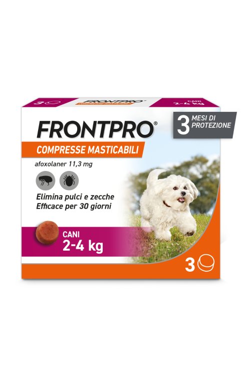 Frontpro 3 Compresse Masticabili 2-4Kg 11,3mg