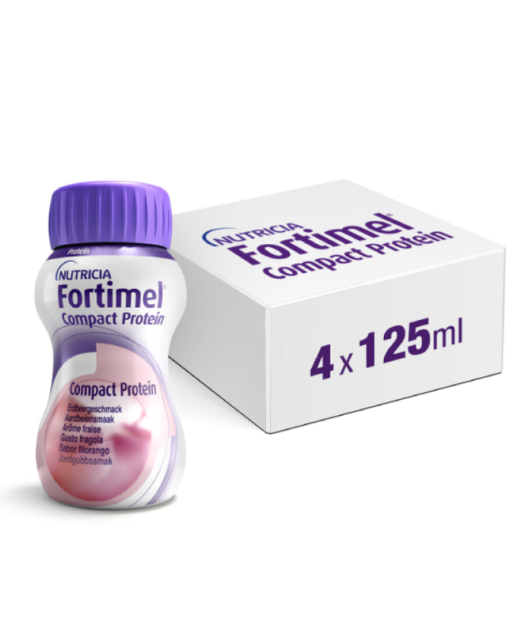 Fortimel Compact Protein Fragola 4x125ml