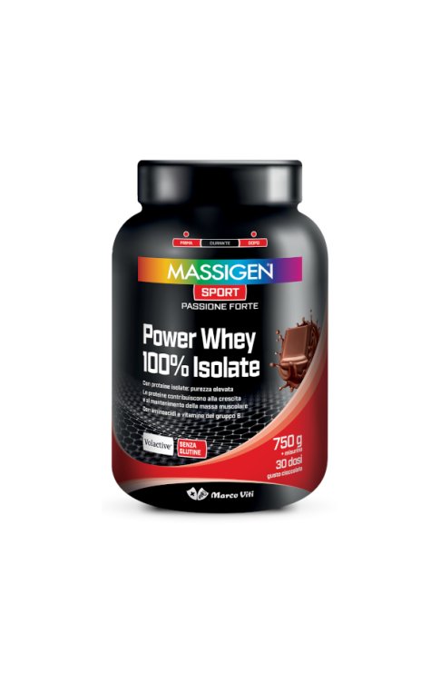 Massigen Sport Power Whey 100% Isolate Cioccolato