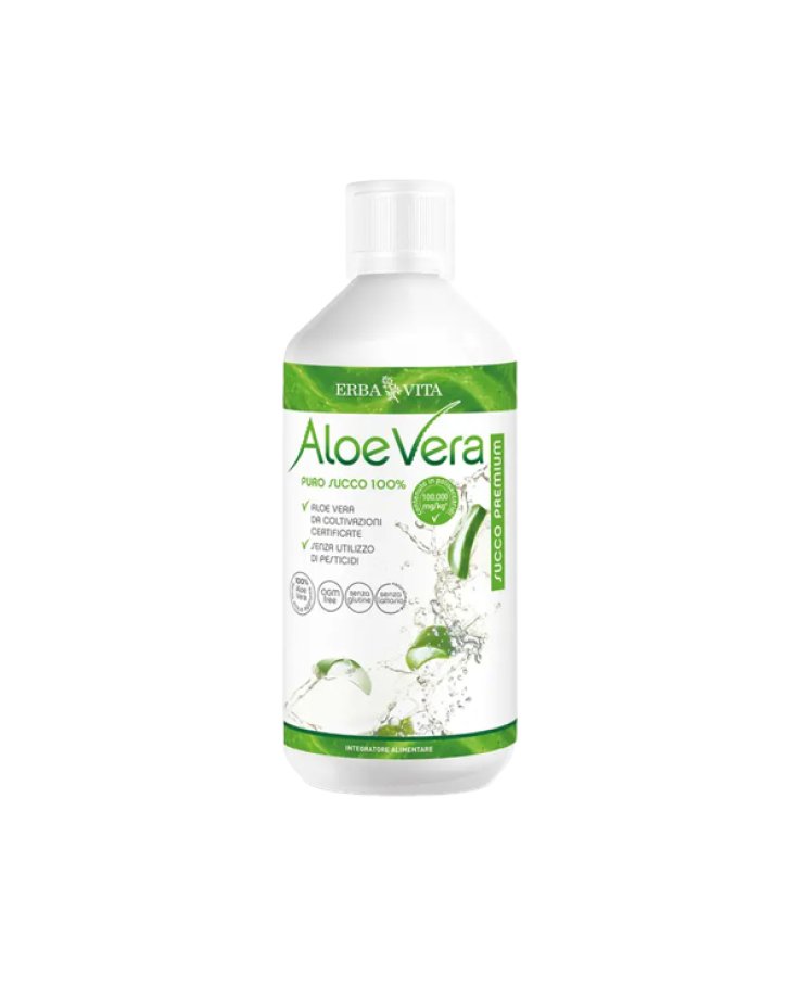 Aloe Vera Succo 100% 500ml Erbavita