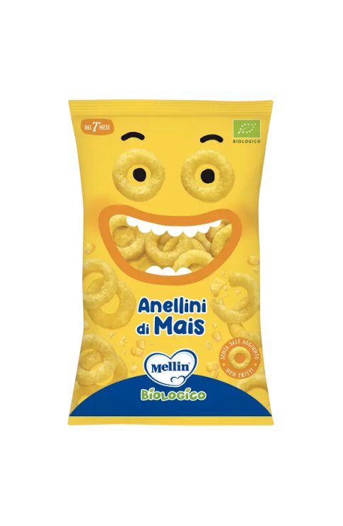 Mellin Snack Bio Anellini Di Mais 15g 7Mesi+