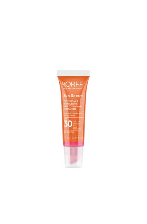 Korff Sun Secret Lip Protezione e Idratazione SPF 30 Color 02 Lampone 10 ml