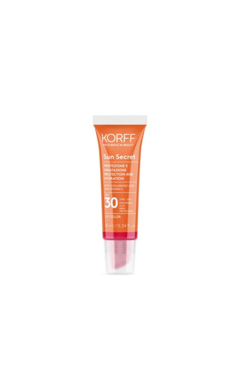 Korff Sun Secret Lip Protezione e Idratazione SPF 30 Color 03 Ciliegia 10 ml