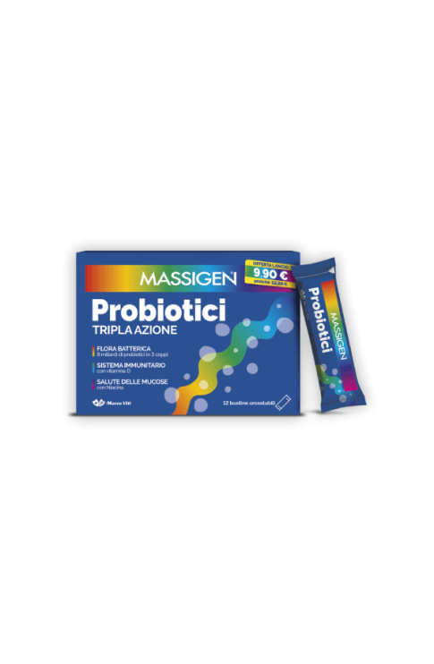 Massigen Probiotici 12 Bustine Orosolubili