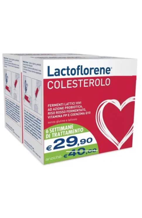 Lactoflorene Colesterolo Bipack 20+20 Bustine