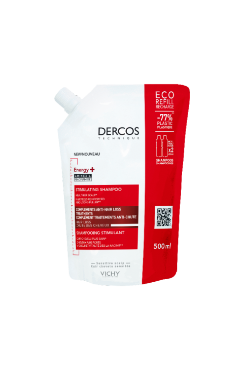 Shampoo Energizzante Dercos Vichty Ecoricarica 500ml