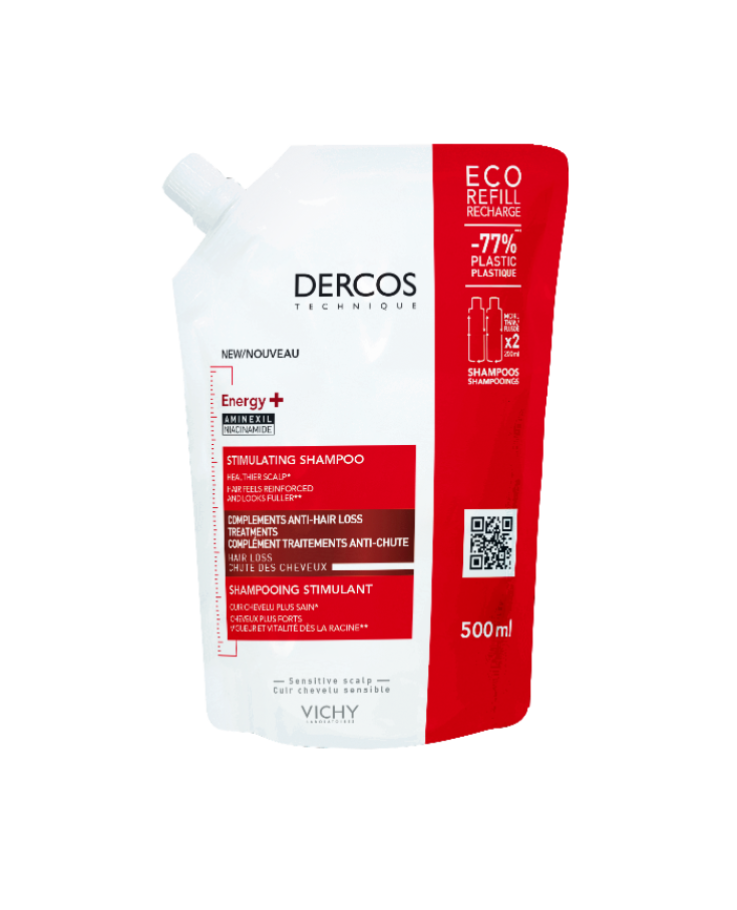 Shampoo Energizzante Dercos Vichty Ecoricarica 500ml