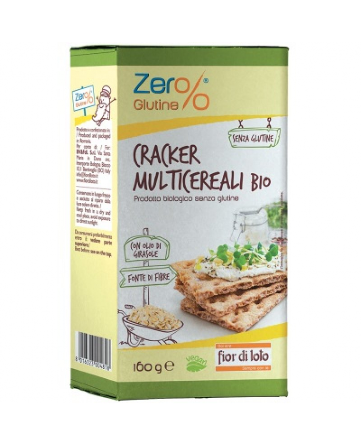 Zer%Glutine Cracker Multicereali Bio Fior Di Loto 160g