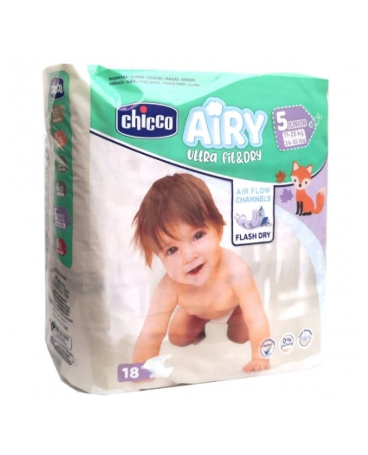 Airy Ultra Fit & Dry Junior 11-25Kg Chicco 18 Pannolini
