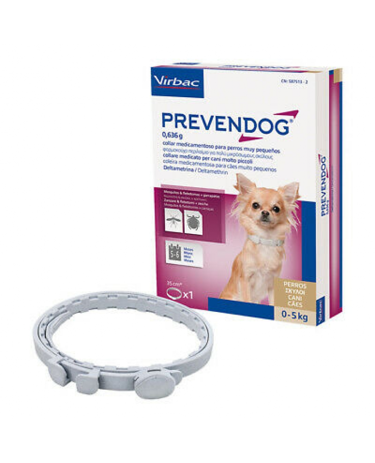 Prevendog 0-5kg Virbac 1 Collare