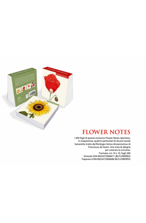 Girasole Flower Notes Aboca 1 Blocco Note