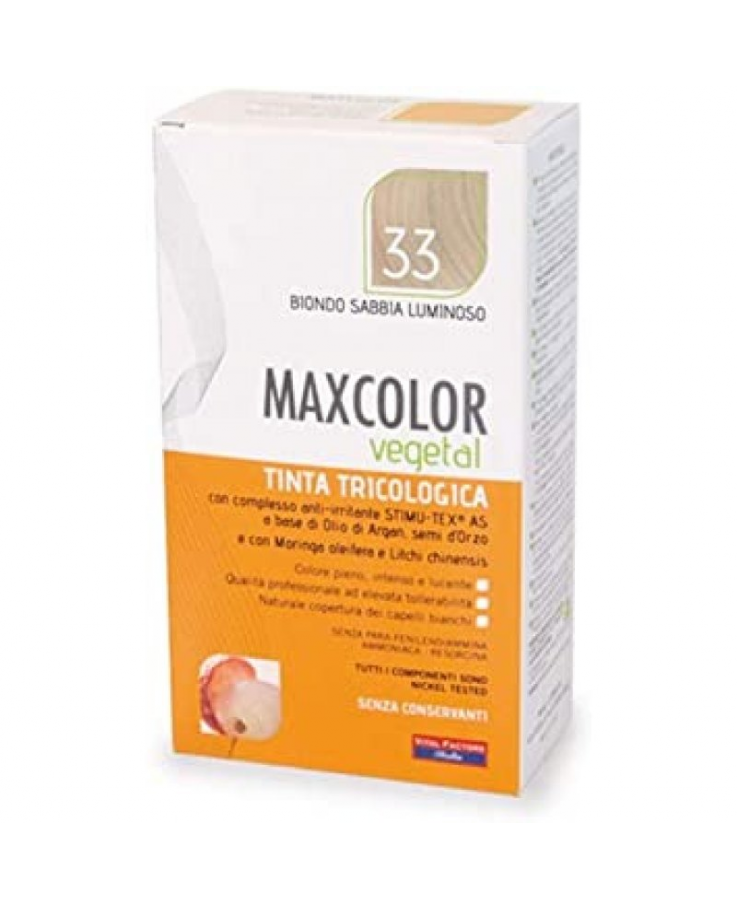 Maxcolor Vegetal Vital Factors Tonalità 33 Biondo Sabbia Luminoso