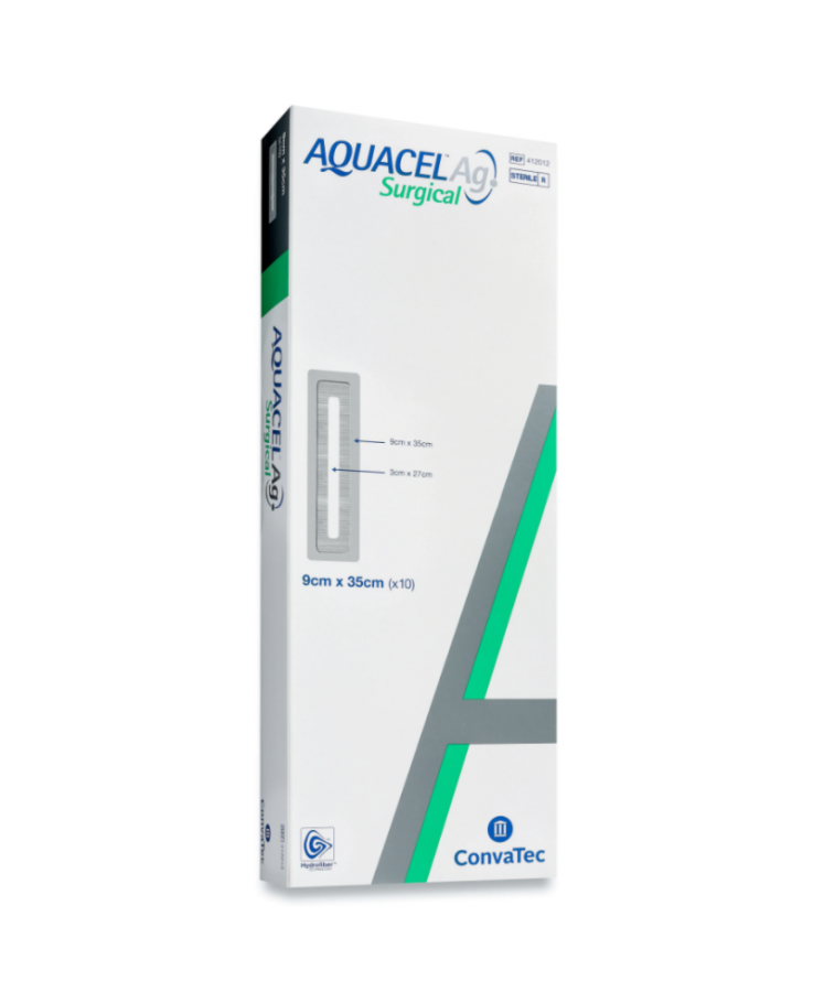 Aquacel® AG Surgical 9X35cm Convatec 10 Pezzi
