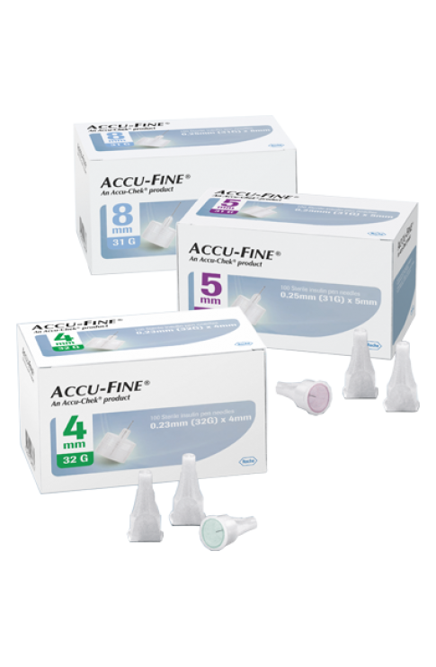 Accu-Fine® G33 4mm Roche Diabetes 100 Aghi Penna