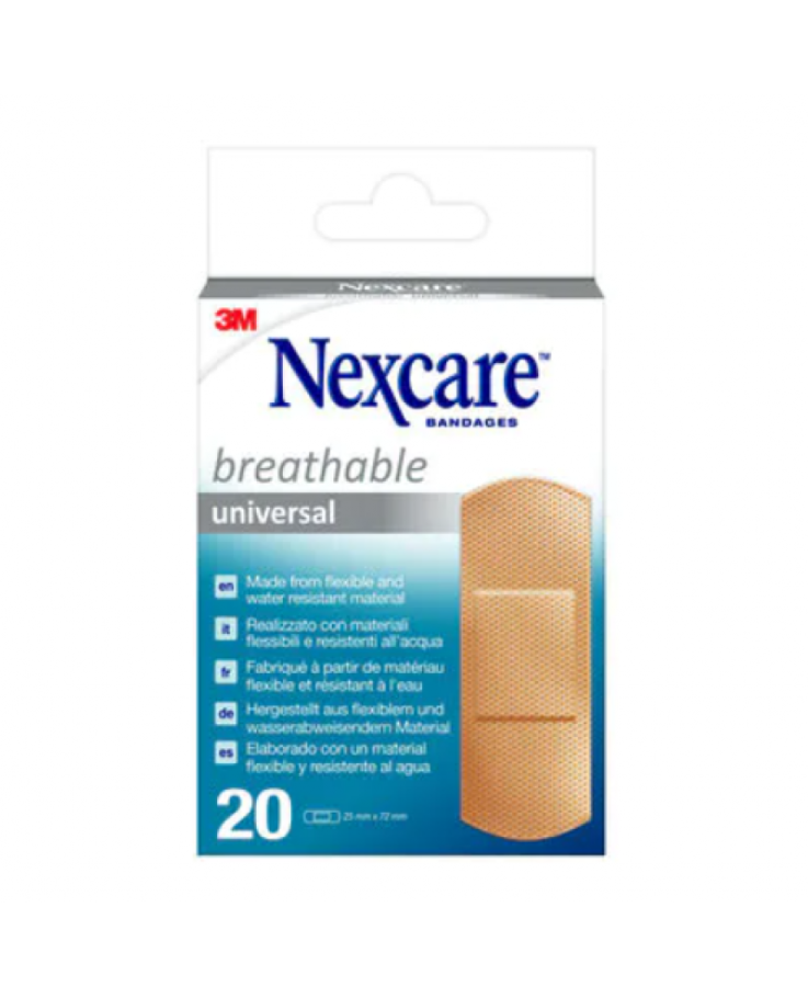 Universal Breathable 25x72mm Nexcare 3M 20 Cerotti