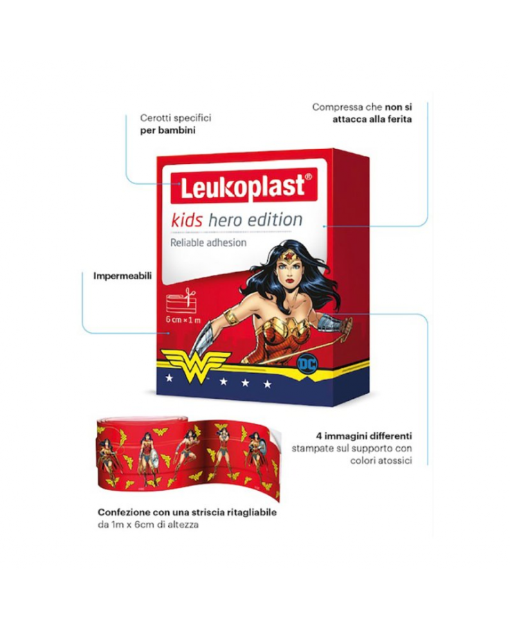 Kids Hero Edition 1mx6cm Leukoplast® 1 Cerotto In Striscia