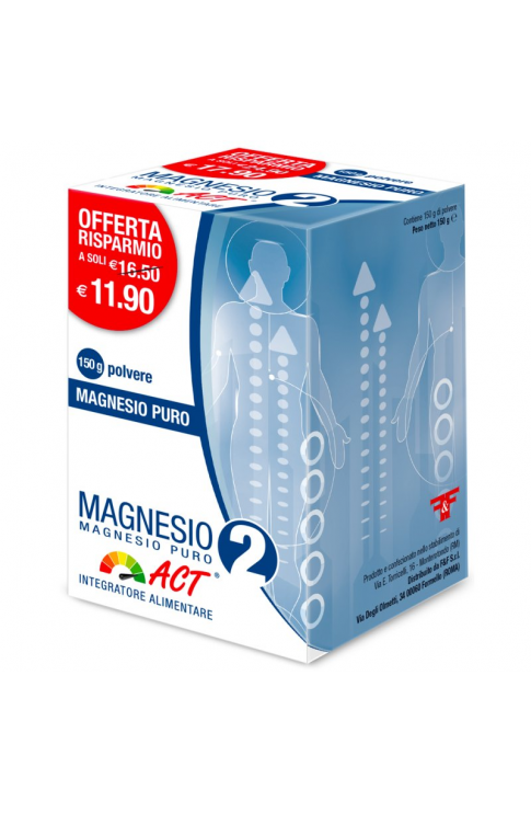 MAGNESIO 2 ACT® - MAGNESIO PURO 150g