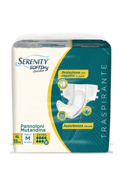 Pannoloni Mutandina Serenity Soft Dry Sensitive 15 Pezzi