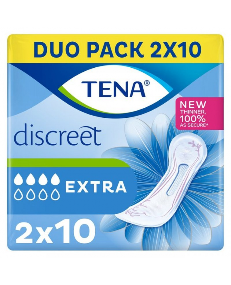 Discreet Extra Tena Duo Pack 2x10 Pezzi