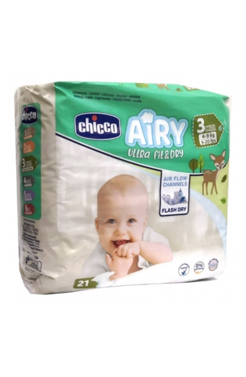 Airy Ultra Fit & Dry MIDI 4-9Kg Chicco 21 Pannolini