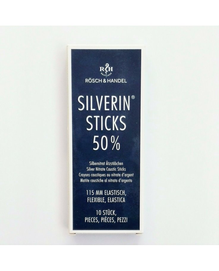 Silverin Sticks 50% Matita Caustica Al Nitrato D'argento Rigido 115mm