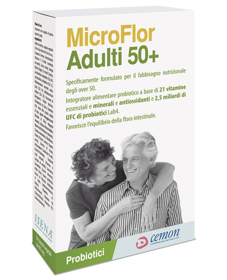 Microflor Adulti 50+ 30 Capsule Cemon