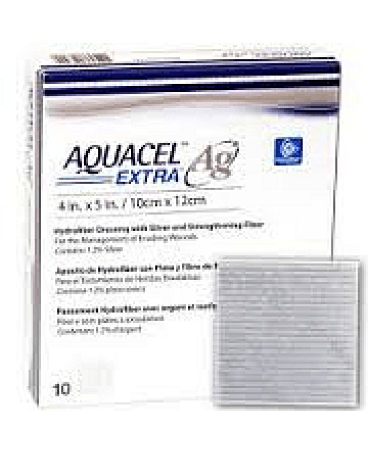 Aquacel Extra Medicazione Con Carbossimetilcellulosa Sodica10x10 Cm 5 Pezzi