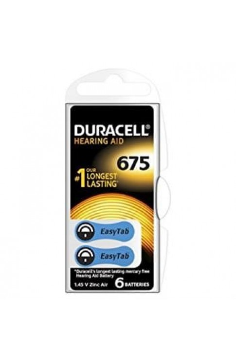Duracell Easy Tab 675 Blu Batteria Per Apparecchio Acustico