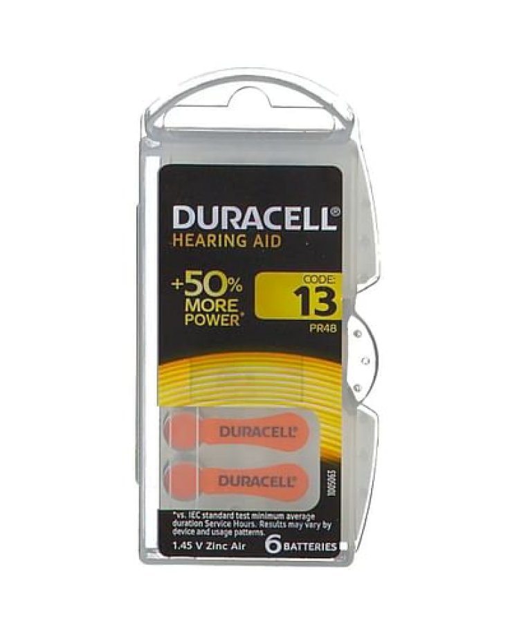 Duracell Easy Tab 13 Arancio Batteria Per Apparecchio Acustico