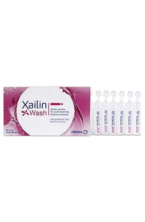 Xailin Wash Soluzione Sterile Oculare 20 Flaconcini 5 Ml Monodose