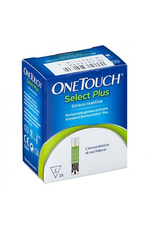 Strisce Misurazione Glicemia Onetouch Select Plus 25 Strisce
